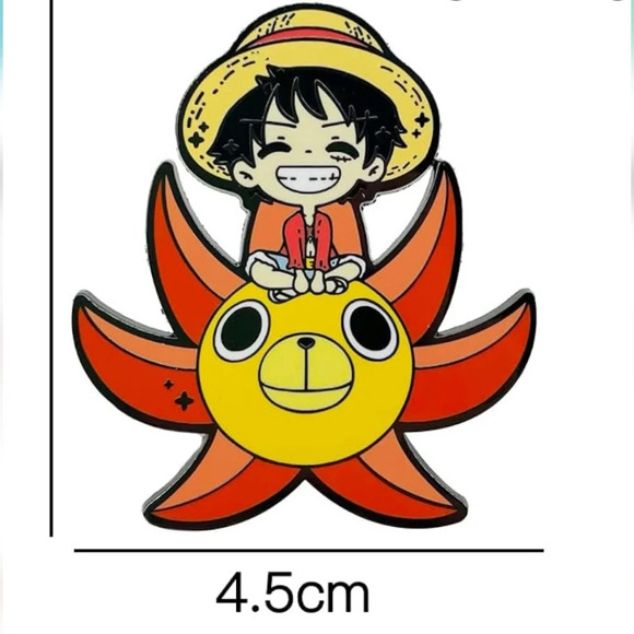 Cute mini Luffy manga enamel brooch pin accessories backpack womens jewelry char - Picture 3 of 3